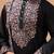Black viscose silk thread with sequence embroidered work kurta with dupatta