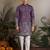Dusta purple viscose silk thread with sequence embroidered work kurta only