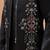 Black viscose silk multi thread with sequence embroidered work kurta jacket & bottom