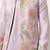 Pink satin silk thread with sequence embroidered work kurta jacket & bottom