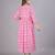 Aarti fashion pink women printed fit and flare maternity ethnic dresses