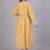 Aarti fashion yellow women printed fit and flare maternity ethnic dresses