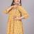 Aarti fashion yellow women printed fit and flare maternity ethnic dresses