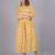 Aarti fashion yellow women printed fit and flare maternity ethnic dresses