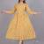 Aarti fashion yellow women printed fit and flare maternity ethnic dresses