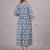 Aarti fashion blue women printed fit and flare maternity ethnic dresses