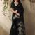 Black munga silk handloom weaving saree
