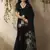 Black munga silk handloom weaving saree
