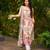 Salwar kameez printed pure crepe in cream