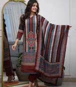 Multicolor rayon printed trendy salwar kameez