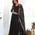 Black georgette gown duppta full set with pent ready to wear