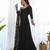 Black georgette gown duppta full set with pent ready to wear