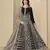 black velvet anarkali suits with heavy embroidery work