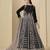 black velvet anarkali suits with heavy embroidery work