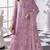 Purple fox georgette semi stitched suit with khatli & sequence work