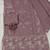 Purple fox georgette semi stitched suit with khatli & sequence work