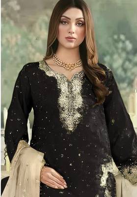 black jimmy cho suit with embroidered sequin  2