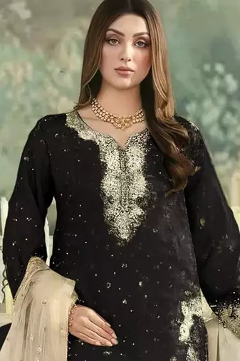 black jimmy cho suit with embroidered sequin 