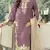 Lavender jimmy cho semi stitched suit with embroidery & sequence work