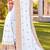 white zari embroidered stone border georgette designer saree for women