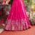 PINK New Launch Wedding Collection Lehenga Choli Set | Pure Vichitra Fabric | Heavy Embroidery Work