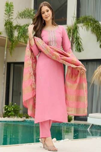Rose zehra silk kurta set