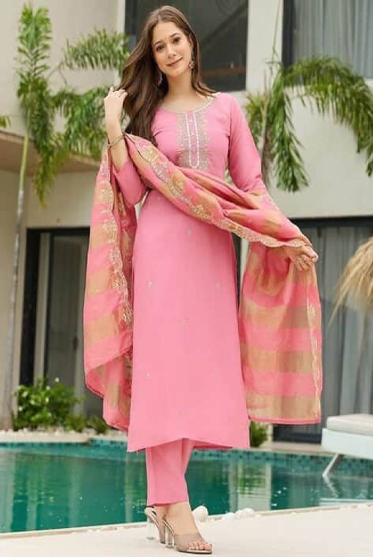 Rose zehra silk kurta set