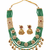 Handmade kundan pearl long bandhai necklace set
