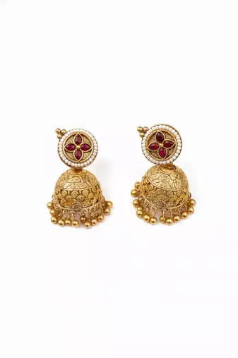 Handmade kundan pearl long bandhai necklace set