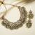 Antique gold kundan bandhai necklace with pearl