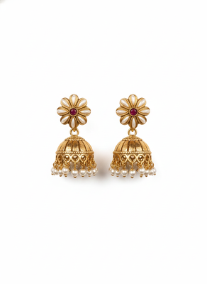 Kundan meenakari pushp bandhai chowker set 3
