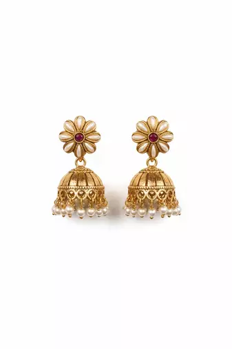 Kundan meenakari pushp bandhai chowker set