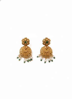 Designer kundan meenakari pearl bandhai choker set  3