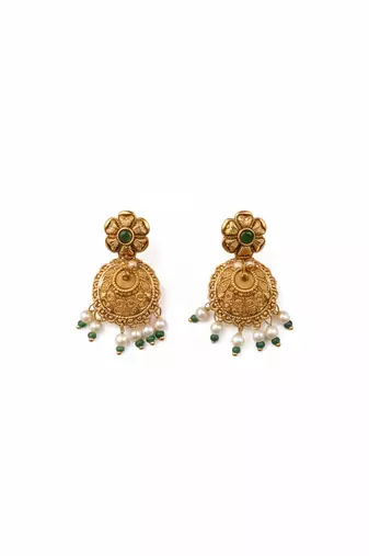 Designer kundan meenakari pearl bandhai choker set 