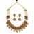 Rajwadi plated pearl bandhai necklace set 