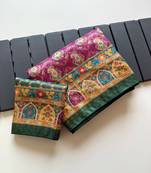 Plum Color Jaqurad Weaving Dola Silk Blend Saree