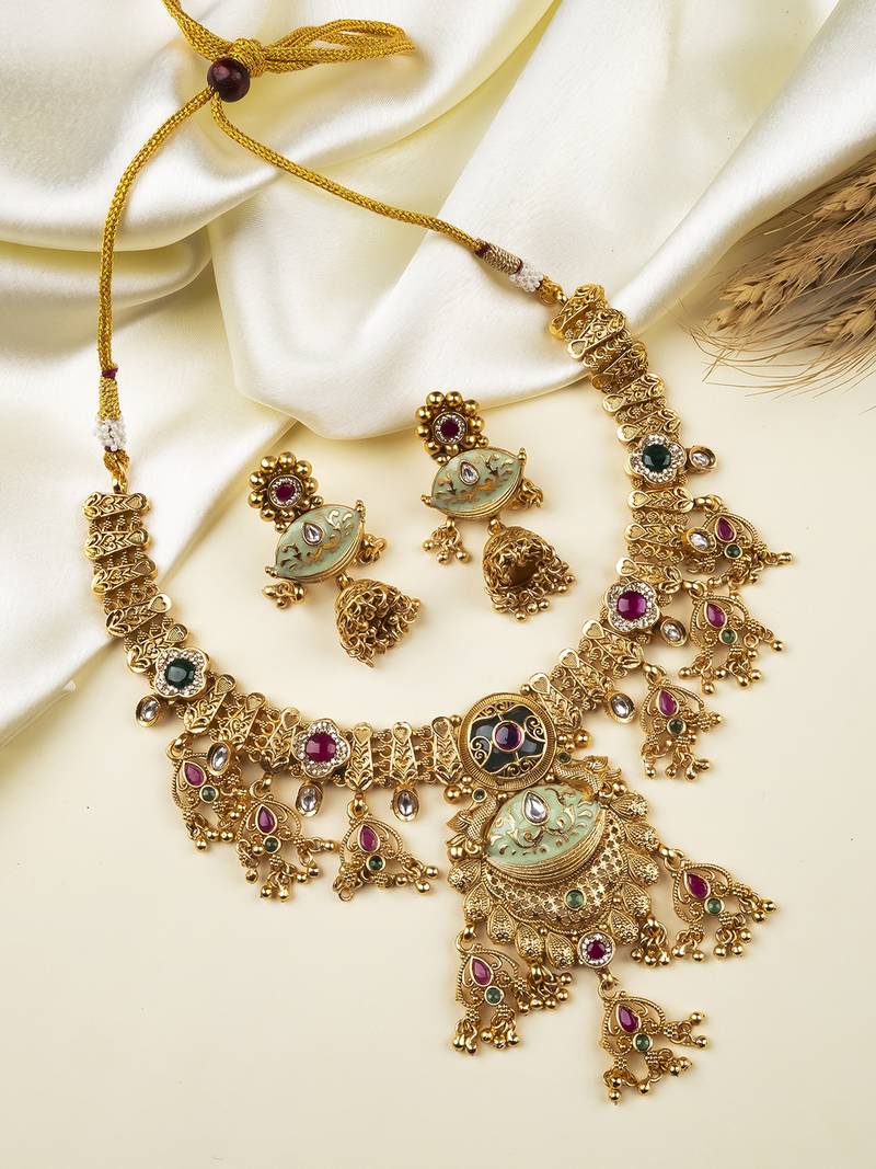 Royal rajwadi necklace set