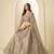Brown Art Silk Semi Stitched Lehenga Choli with Heavy Embroidery Work