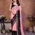 heavy georgette silk saree with embroidered blouse