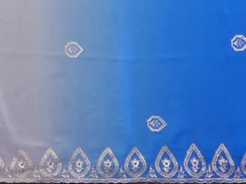  georgette silk blend saree with embroidered blouse 4