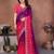 heavy georgette silk saree with embroidered blouse