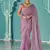 Lavender glass tissue embroidery & sequence work designer saree