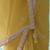 Mustard glass tissue embroidery & sequence work designer saree
