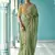 Pista glass tissue embroidery & sequence work designer saree