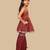 Maroon printed cotton sharara set