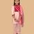 Pink embroidered cotton kurta set