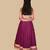 Burgundy embroidered cotton lehenga set