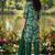 emerald green printed silk co-ord set for daywear