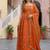 Designer fandy silk gown with dupatta
