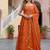 Designer fandy silk gown with dupatta